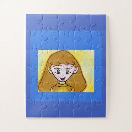 Quebra-cabeça de Anime Bingo Azul