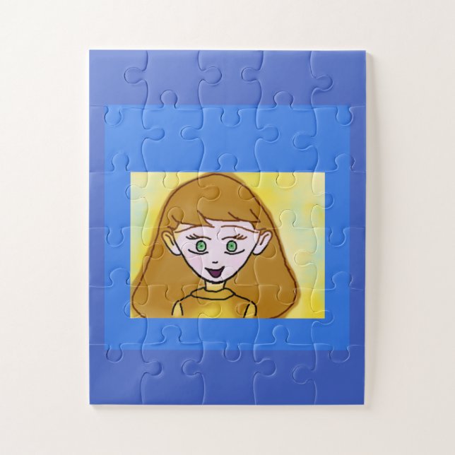 Quebra-cabeça de Anime Bingo Azul (Vertical)