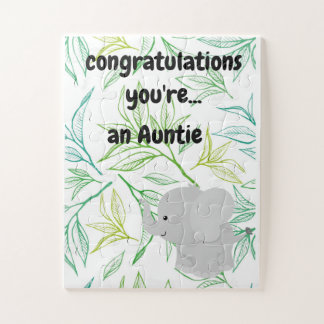 Quebra-cabeça de anúncio de bebê presente!