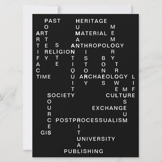 Quebra-cabeça de Arqueologia e Antropologia (Frente)