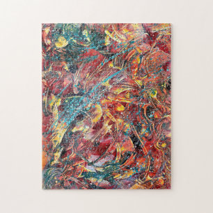 Quebra-cabeça de Arte Abstrata Contemporânea