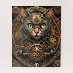 quebra-cabeça de arte AI de steampunk