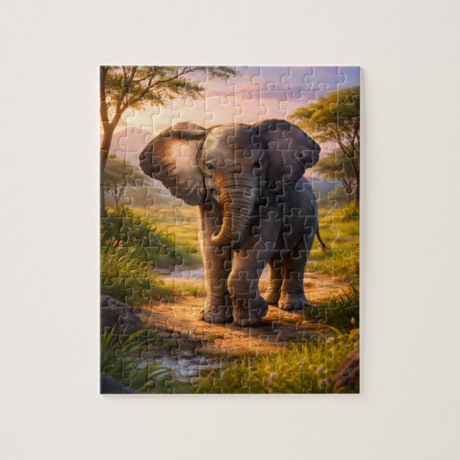 Quebra-cabeça de Arte Animal Realista (Vertical)