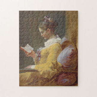 Quebra-cabeça de Arte Antiga de "Uma Jovem Lendo"