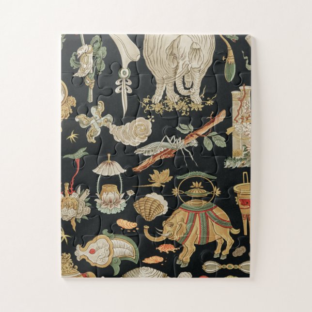 Quebra-cabeça de Arte Chinesa Antiga (11" x 14") (Vertical)