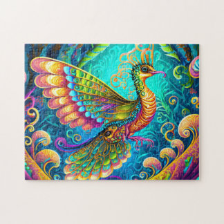Quebra-cabeça de Arte Colorida de Aves Quebra-cabe