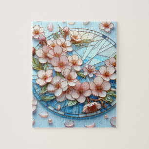 Quebra-cabeça de Arte de Flor de Cerejeira