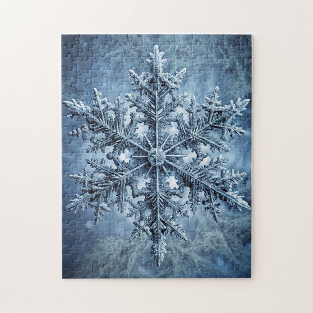 Quebra-cabeça de Arte de Noite de Inverno (Vertical)