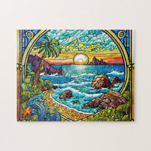 Quebra-cabeça de Arte do Cérebro Fácil do Oceano I
