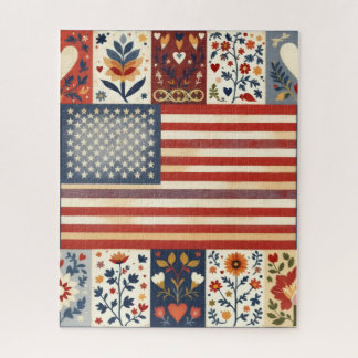 Quebra-cabeça de Arte Folclórica Patriótica