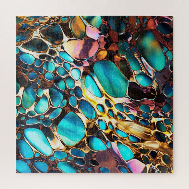 Quebra-cabeça de Arte Metálica Anodizada (Vertical)