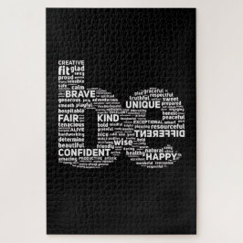 Quebra-cabeça de Arte Motivacional do Word - Prese