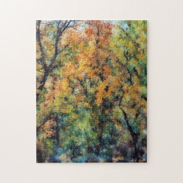 Quebra-cabeça de Arte Natural de Árvore (Vertical)