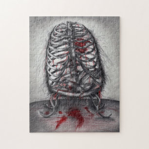 Quebra-cabeça de Arte Original de Horror de Anato