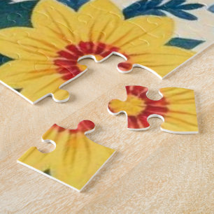 Quebra-cabeça de Arte Popular de Girassol Floral