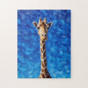 Quebra-cabeça de Arte Selvagem de Girafa bonito