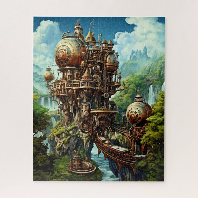 Quebra-cabeça de Arte Steampunk (Vertical)