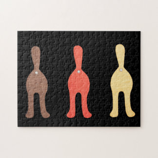 Quebra-cabeça de Arte Única - 3 Bumbuns de Gato #1