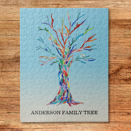 Quebra-cabeça de árvore da família personalizada
