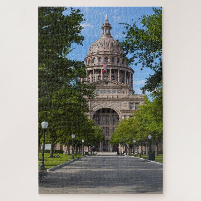 Quebra-cabeça de Austin Texas Jigsee (Vertical)