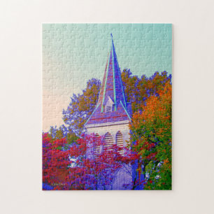quebra-cabeça de 'Autumn Steeple'