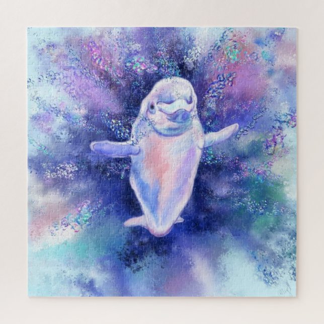 Quebra-cabeça de Baleia Beluga (Vertical)