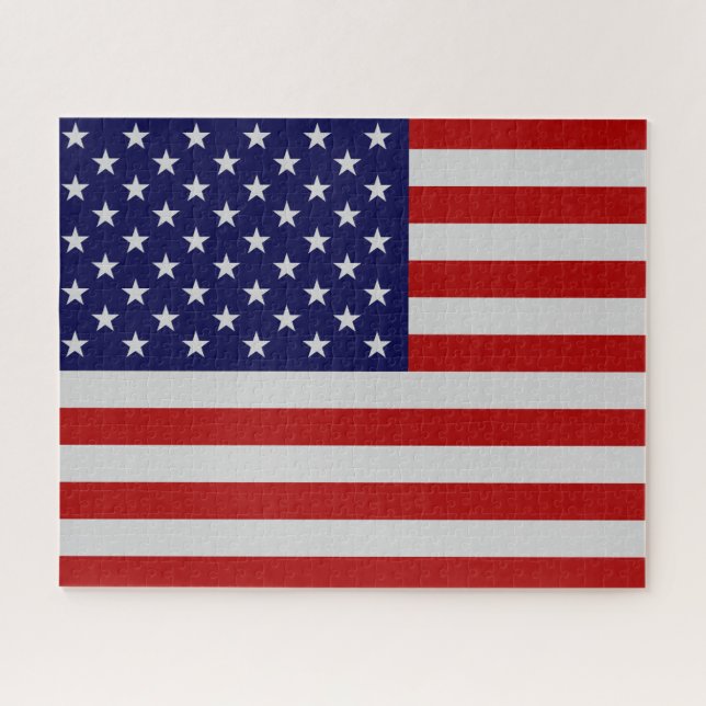 Quebra-cabeça de bandeira americana (Horizontal)