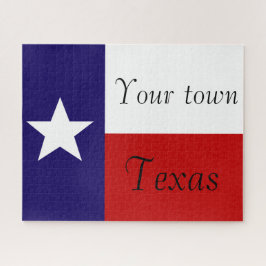 Quebra-cabeça de bandeira do Texas