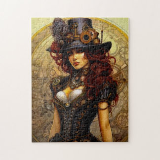 quebra-cabeça de beleza steampunk