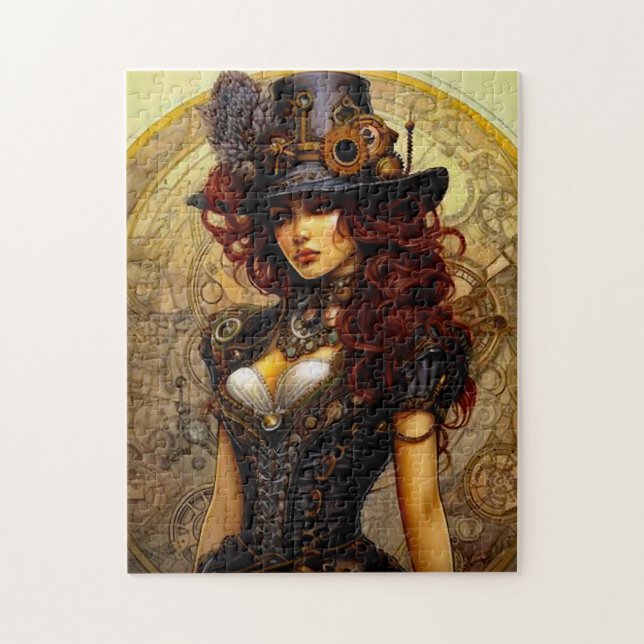 quebra-cabeça de beleza steampunk (Vertical)