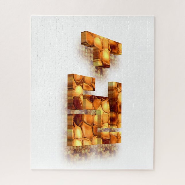 quebra-cabeça de Bloco 3D (Vertical)