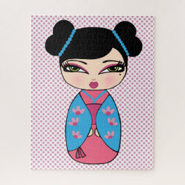 Quebra-cabeça de Bonecas Kokeshi