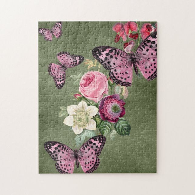 Quebra-cabeça de borboleta (Vertical)