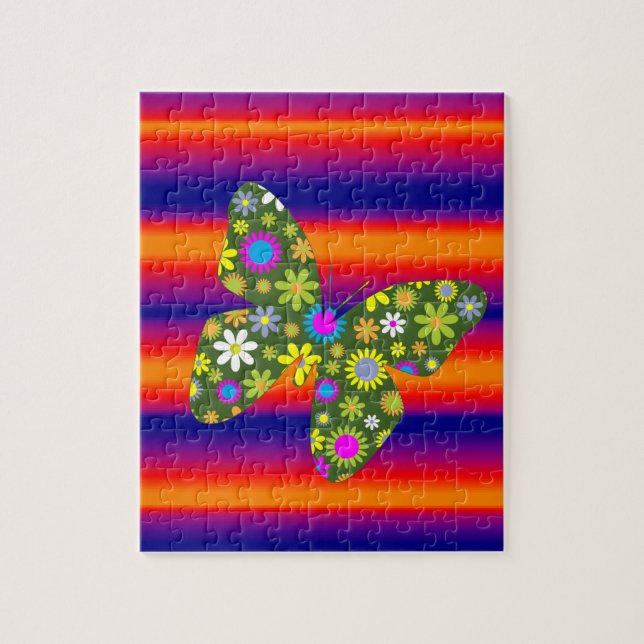 Quebra-cabeça de borboleta (Vertical)