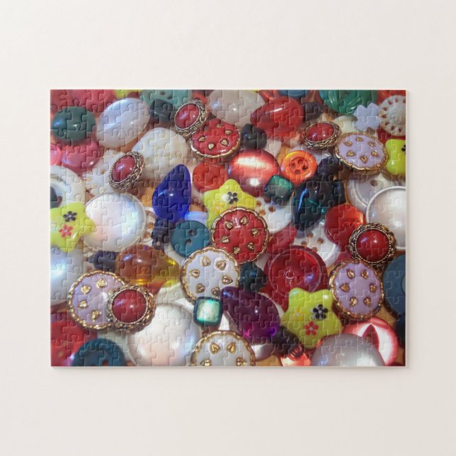 Quebra-cabeça de Botão de Natal (Horizontal)