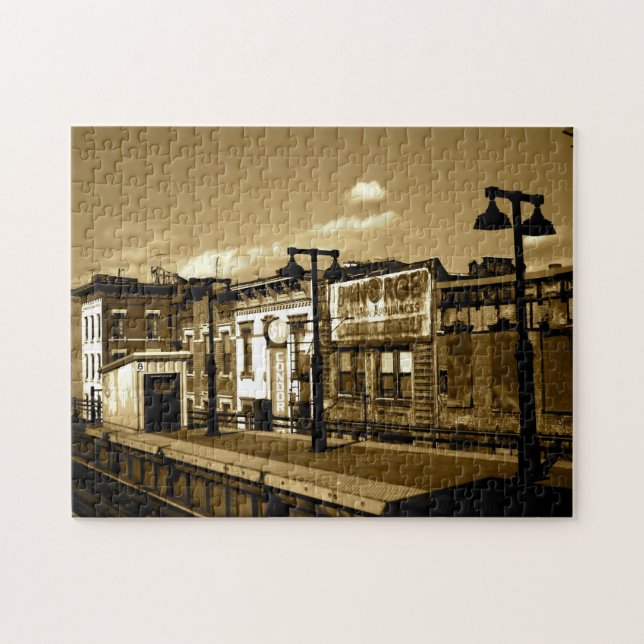 Quebra-cabeça de Brooklyn do vintage (Horizontal)