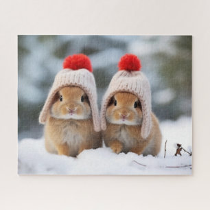 Quebra-cabeça de Bunnies de Neve