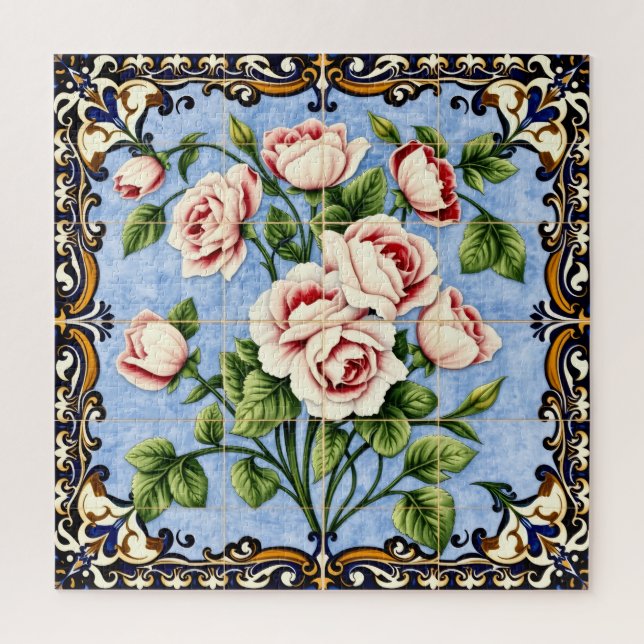 quebra-cabeça de buquê de rosas (Vertical)