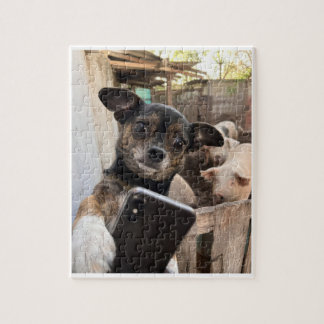 Quebra-cabeça de Cachorro Chihuahua Engraçado da F