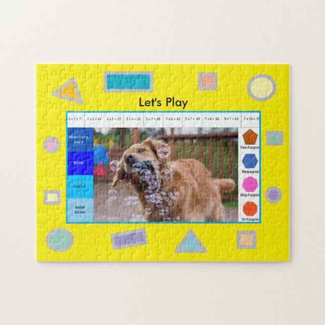 Quebra-cabeça de Cachorro Educativo para Tornar Se (Horizontal)