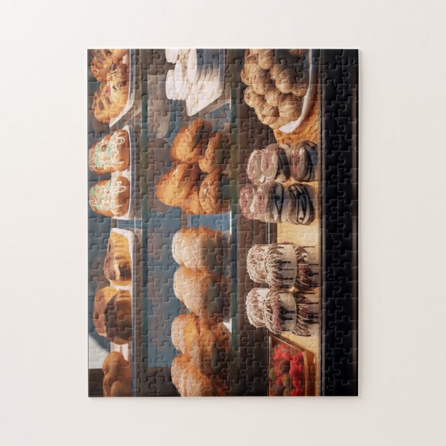 Quebra-cabeça de caixa para exibição de padaria (Vertical)