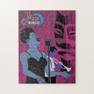 quebra-cabeça de cantor de boate Jazz Midnight