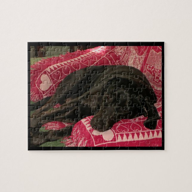 Quebra-cabeça de Cão Sonolento (Horizontal)