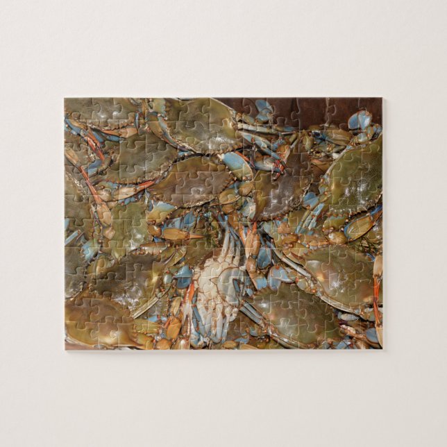 Quebra-cabeça de caranguejo azul (Horizontal)