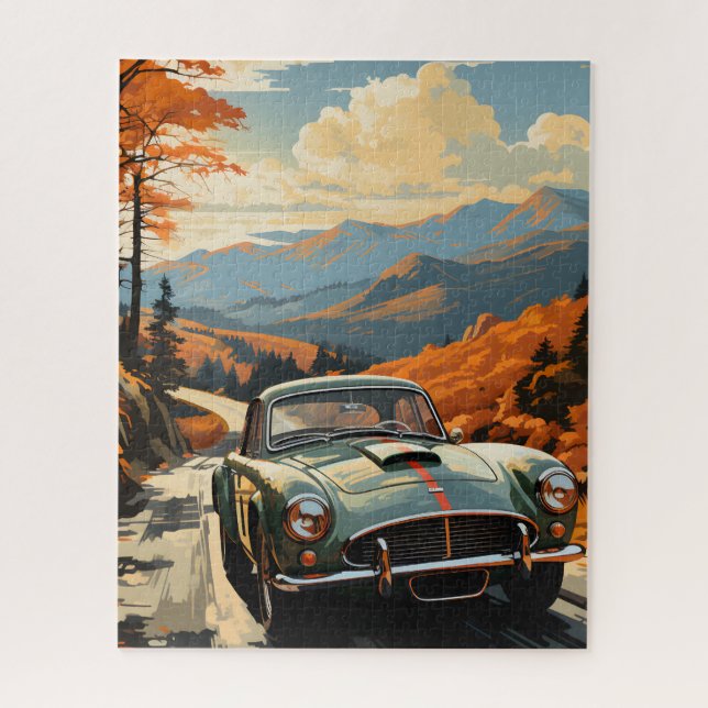 QUEBRA-CABEÇA DE CARRO ESPORTIVO NA ESTRADA ABERTA (Vertical)