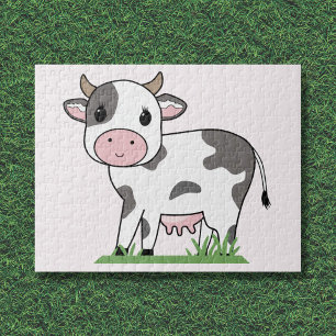Quebra-cabeça de Cartoon de Vaca