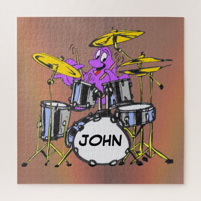 Quebra-cabeça de Cartoon: Poco de Octopus Musical. (Vertical)