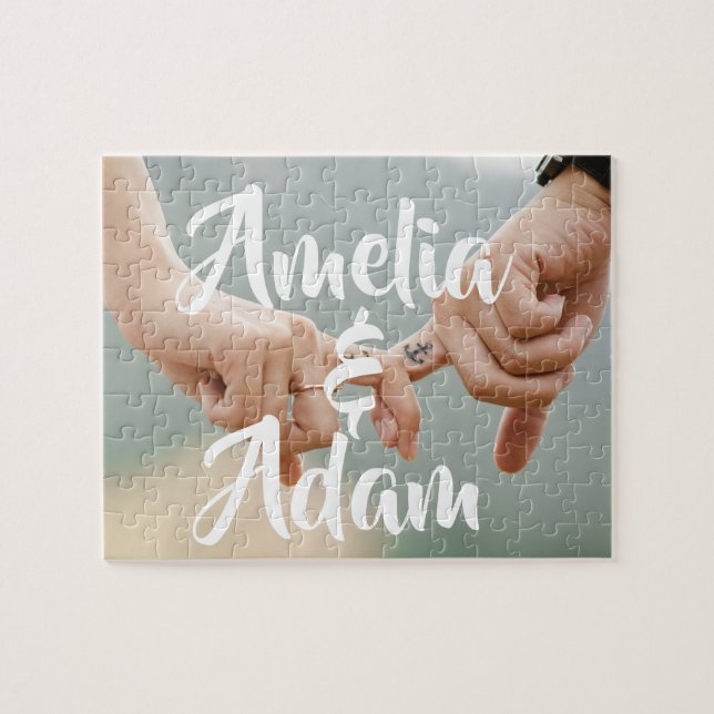 Quebra-cabeça de Casais personalizados (Horizontal)