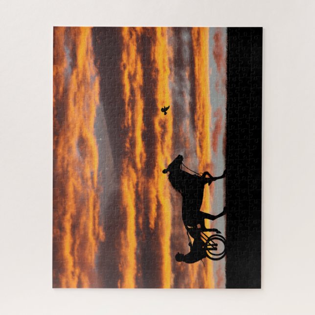 Quebra-cabeça de Cavalo de Trote Padrão (Vertical)