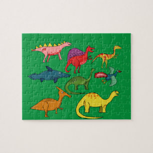 Quebra-cabeça de chão para crianças Dinossauros